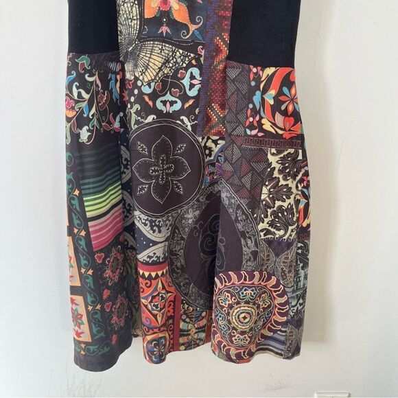 Desigual Multicolor Patchwork Boho Art to Wear Dress - Picture 4 of 10